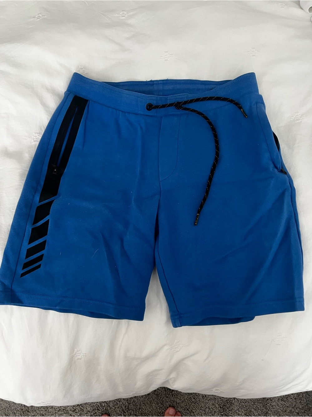 Men's Blue Athletic Sweat Shorts